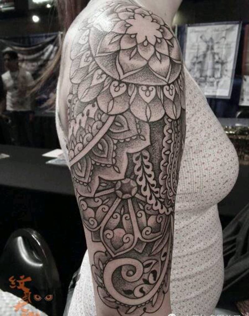 那些点刺!纹身图片_