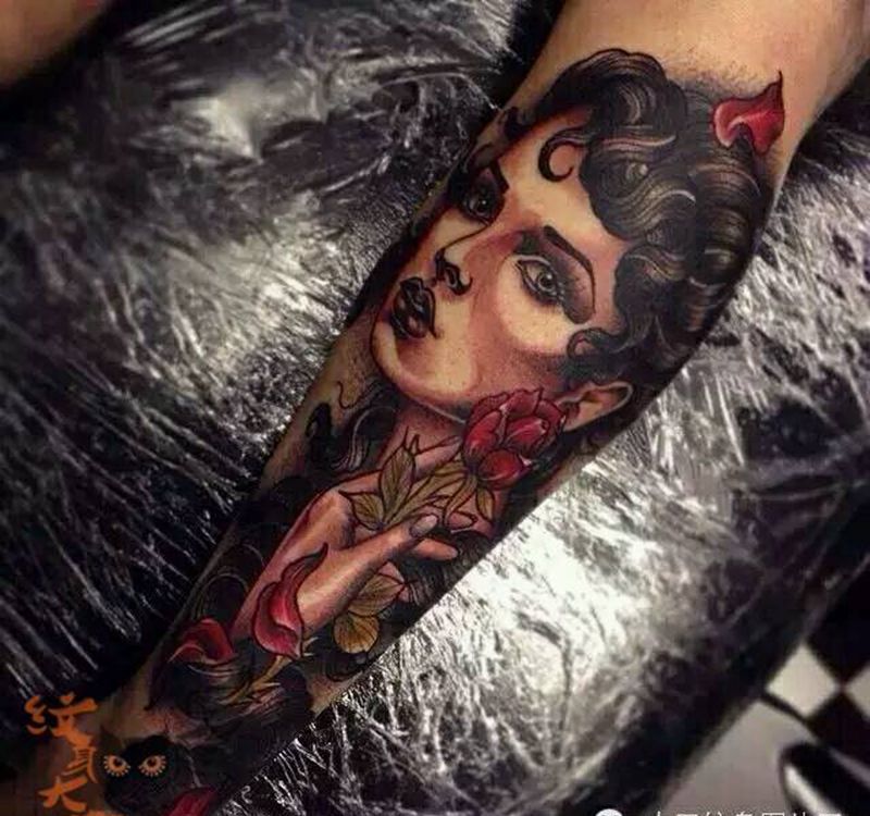 那些school妹子！纹身图片_