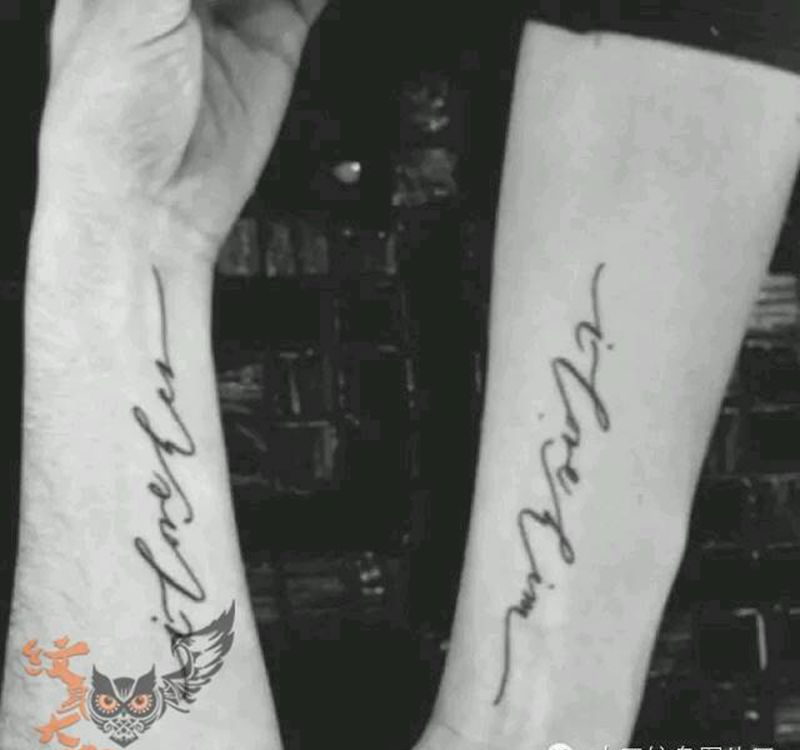 那些情侣！！纹身图片_