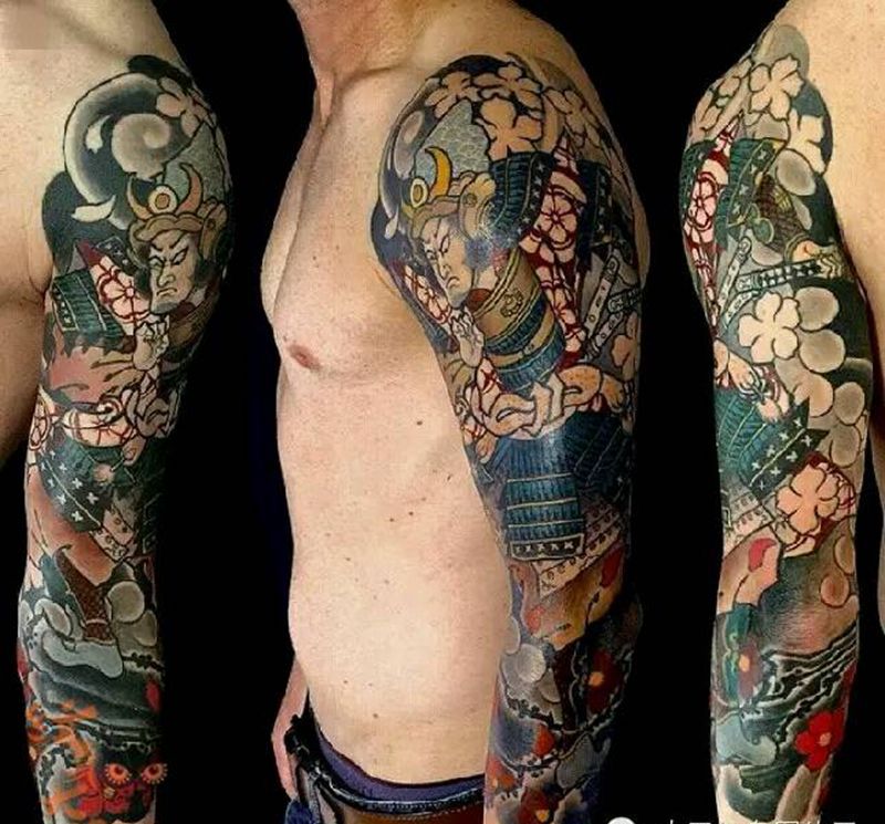 那些传统花臂！纹身图片_