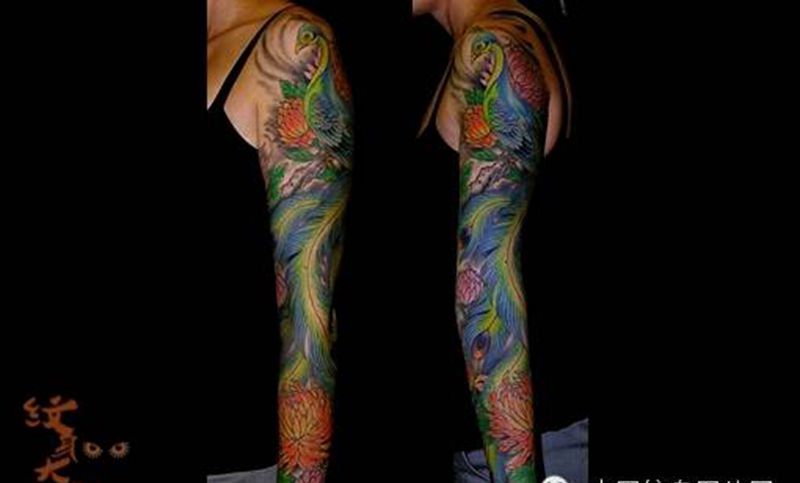 那些孔雀！纹身图片_