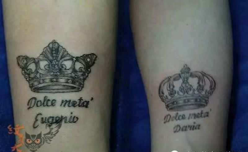 那些情侣！！纹身图片_