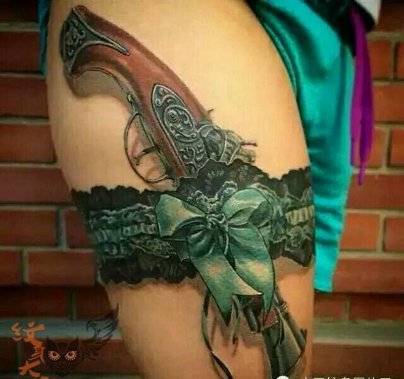 那些性感蕾丝！纹身图片_