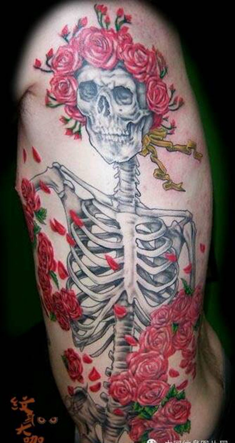 那些骷髅！纹身图片_