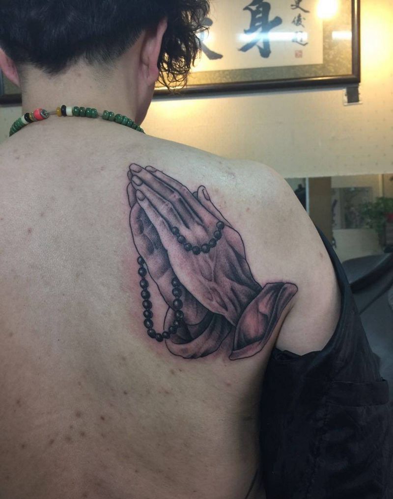 期待之手纹身图片_