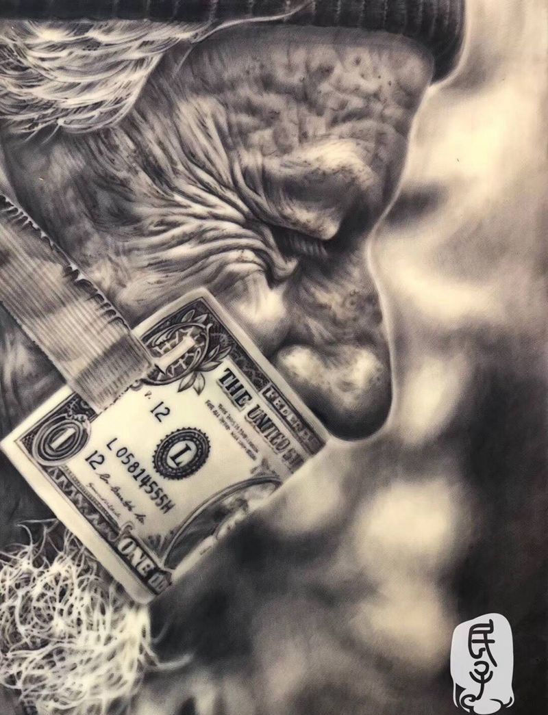 学生作品纹身图片_