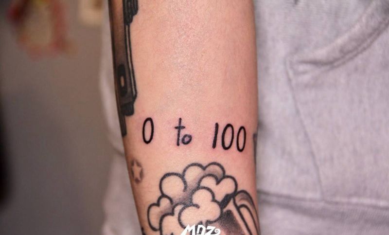 无题纹身图片_成品手臂欧美字符纹身图案