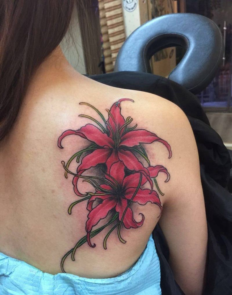 彼岸花纹身图片_