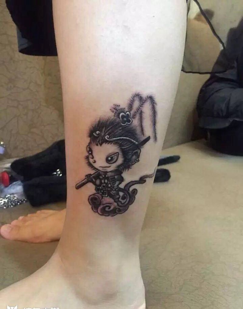 小小孙悟空纹身图片_
