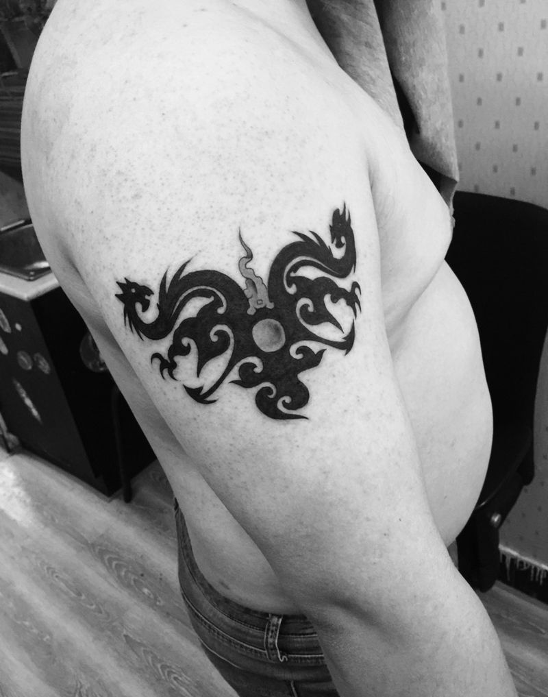 龙图腾纹身图片_