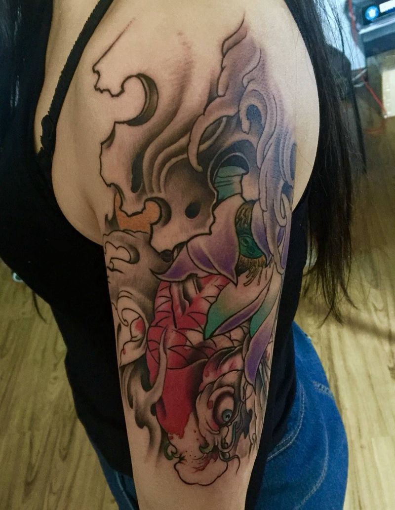 今日小宁工作完成！纹身图片_