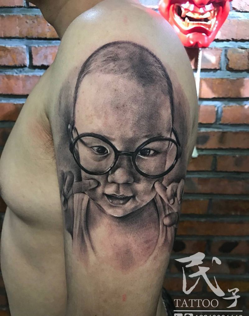 民子作品…肖像纹身图片_