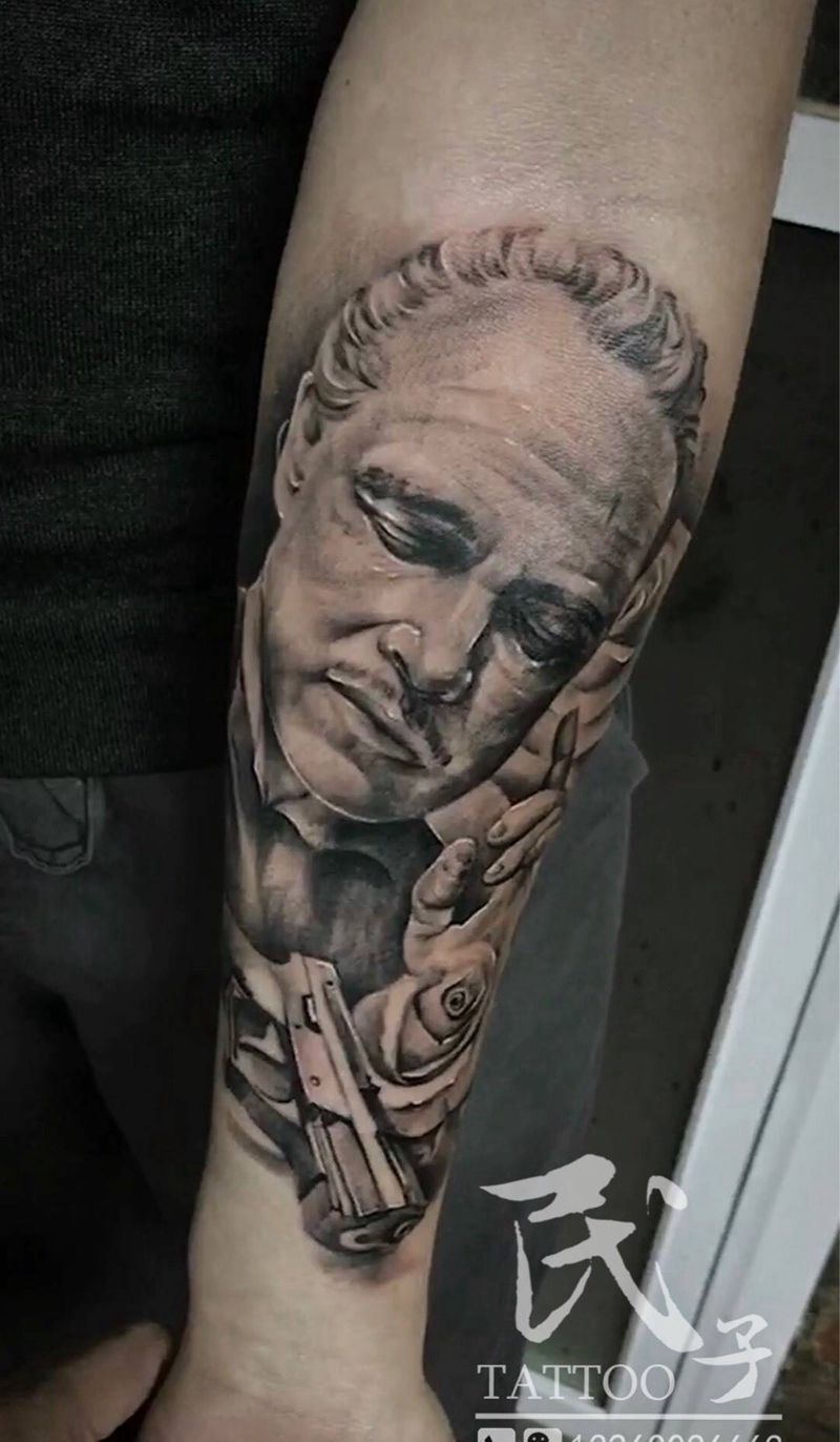 教父,原创稿纹身图片_