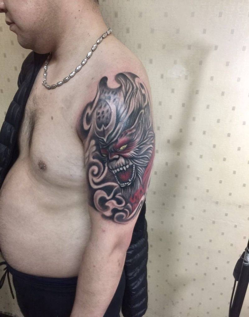 斗战胜佛纹身图片_