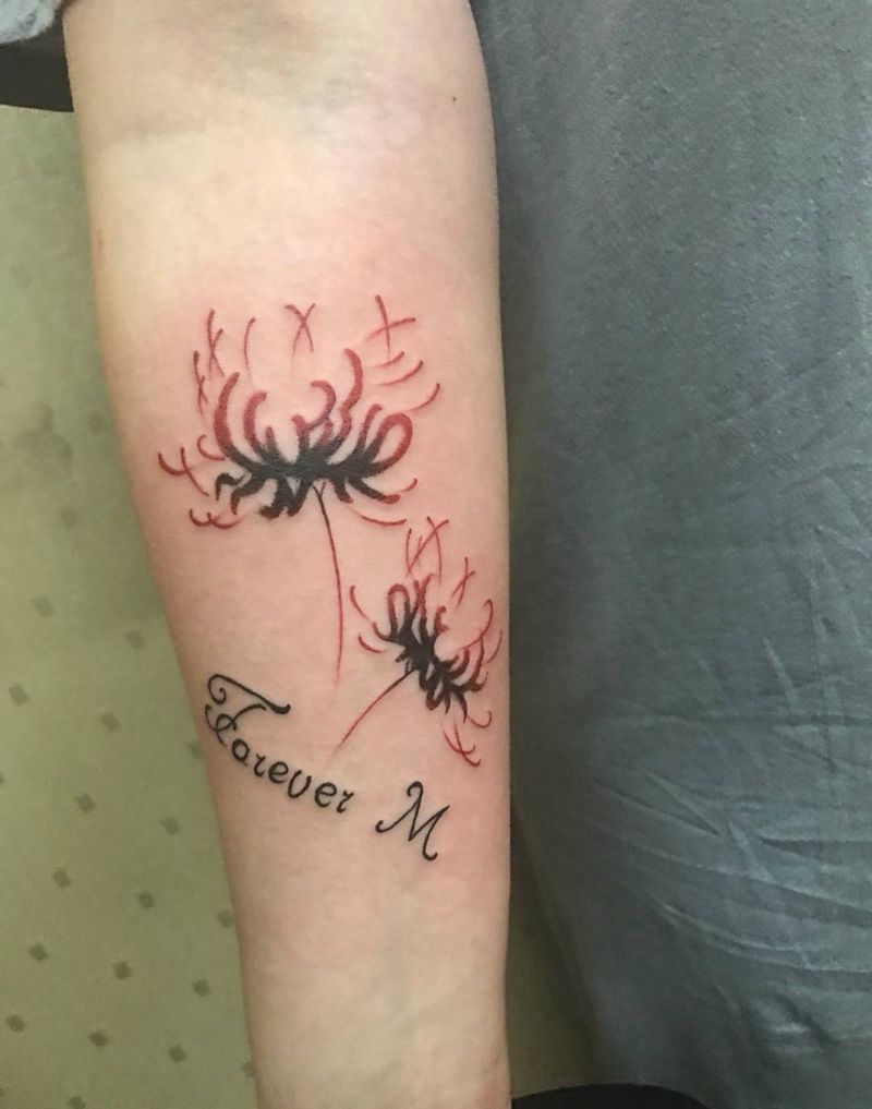 彼岸花纹身图片_