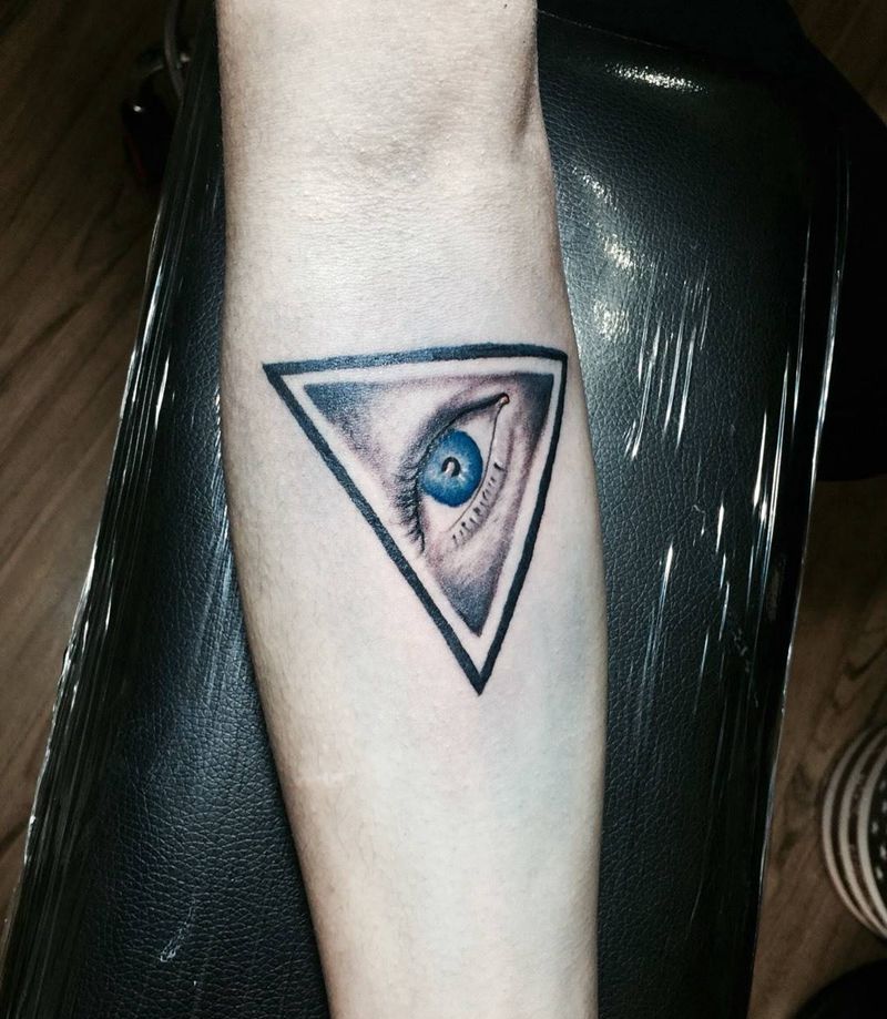 今日小宁工作纹身图片_成品手臂欧美几何纹身图案