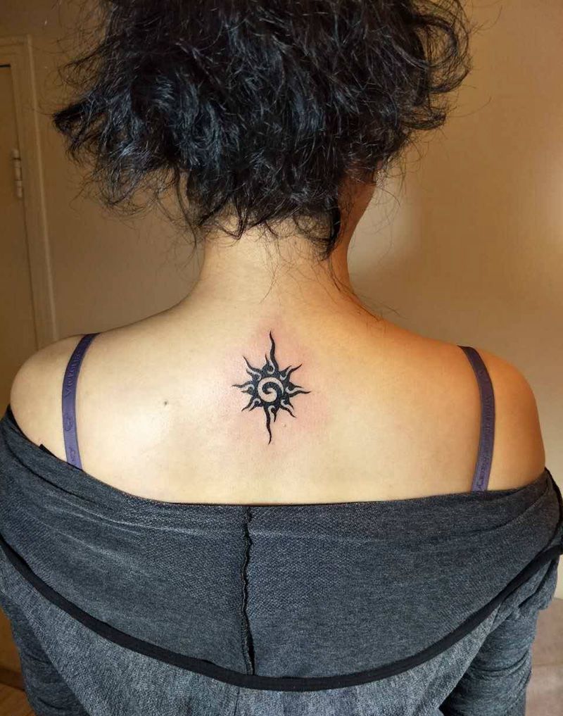 太阳图腾纹身图片_