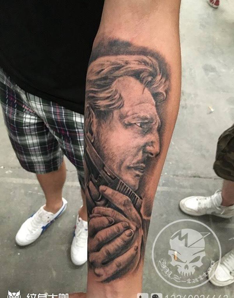 现场作品，飓风营救纹身图片_