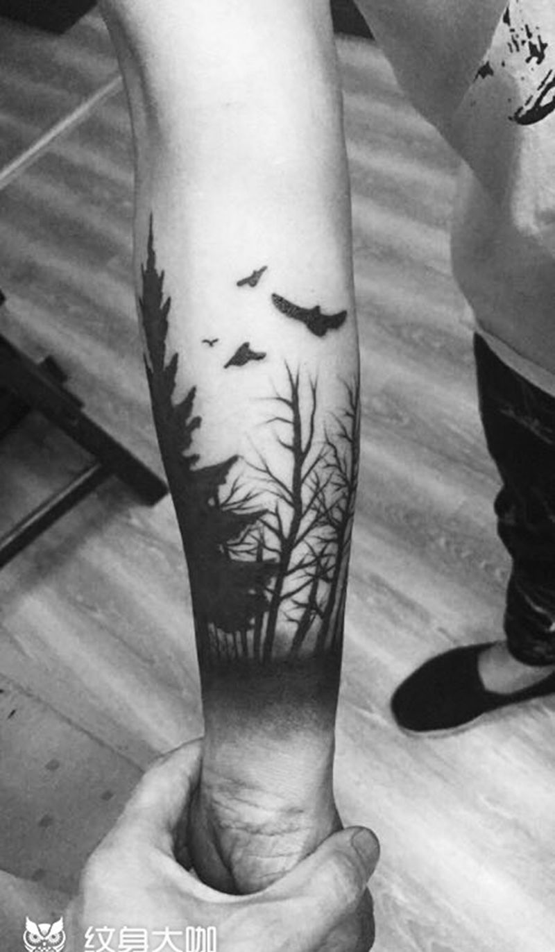 树纹身图片_