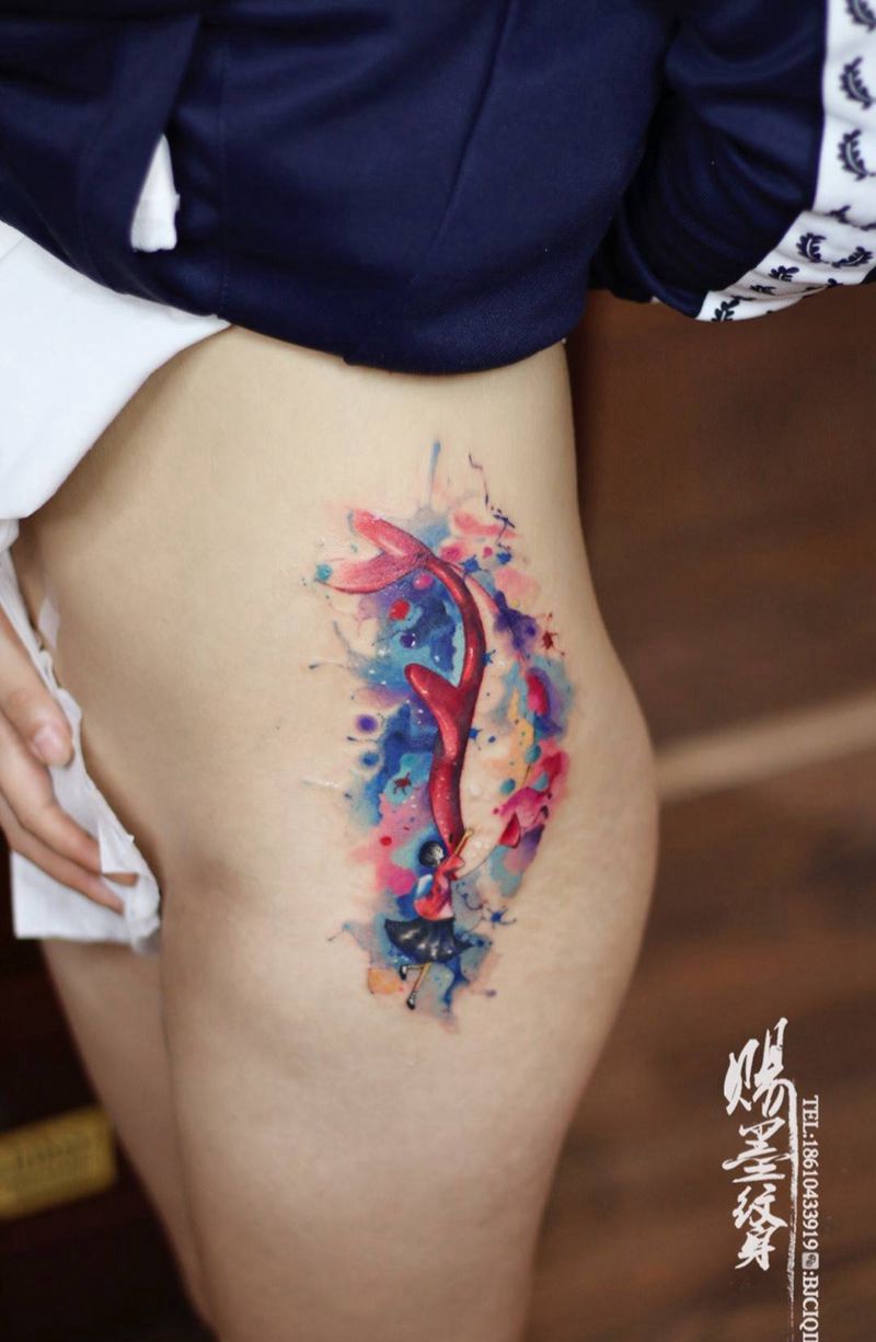 大鱼海棠纹身图片_