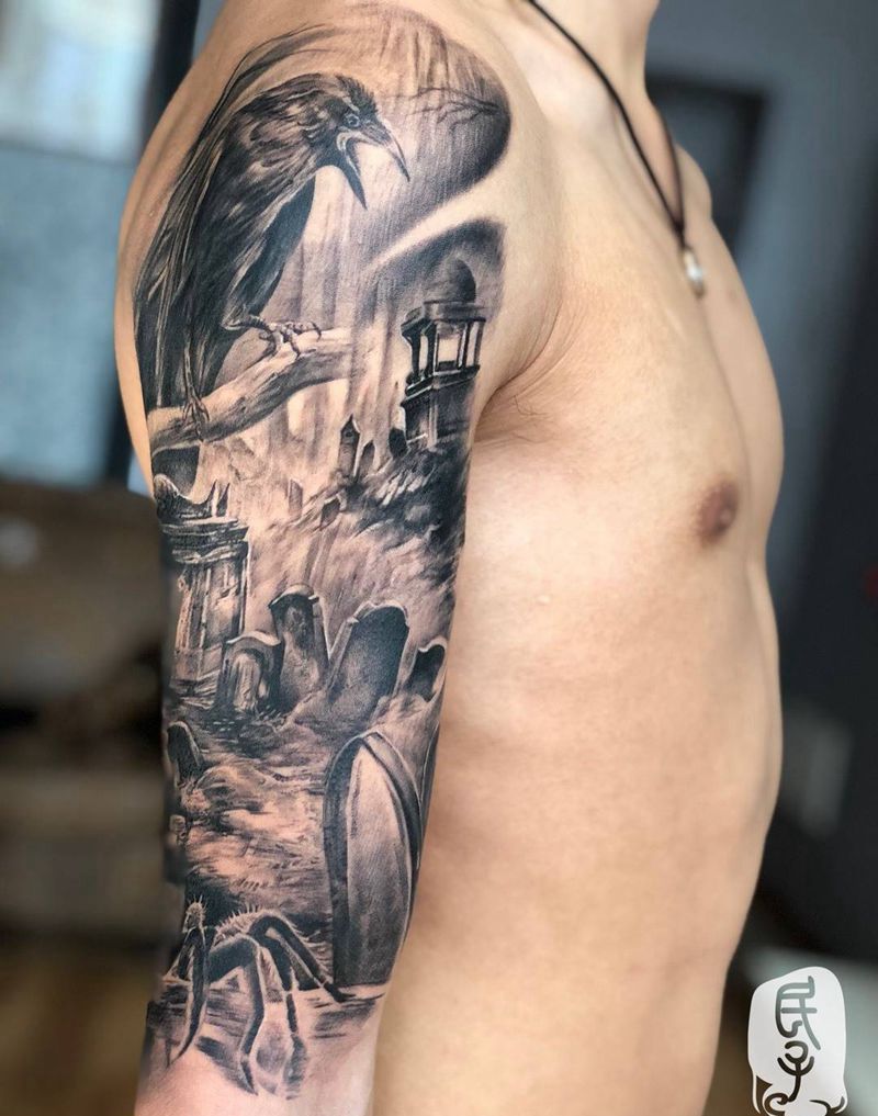 乱葬岗纹身图片_