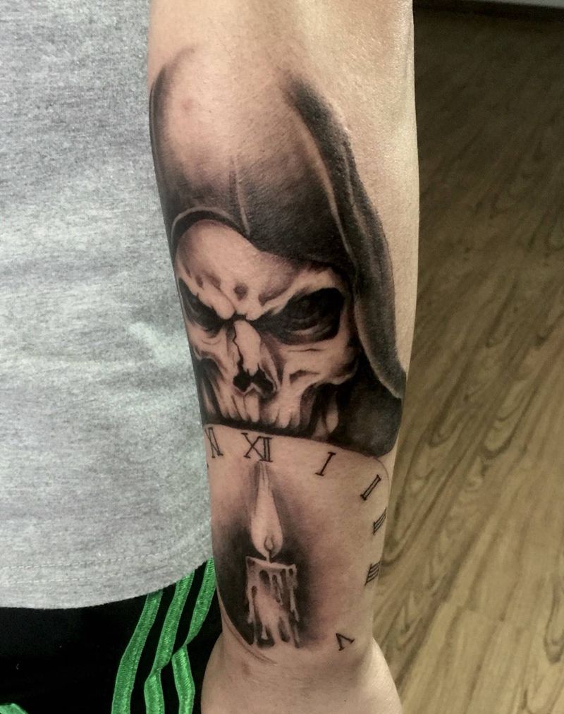 北京花刺纹身学员练习作品纹身图片_手臂欧美人物写实纹身图案