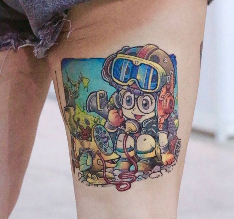 阿拉蕾纹身图片_Old SchoolNew School赐墨纹身纹身图案