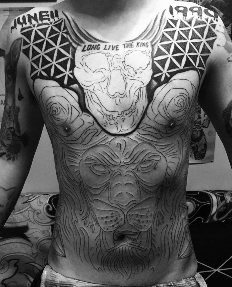 昨晚深夜加班工作未完成下次继续纹身图片_