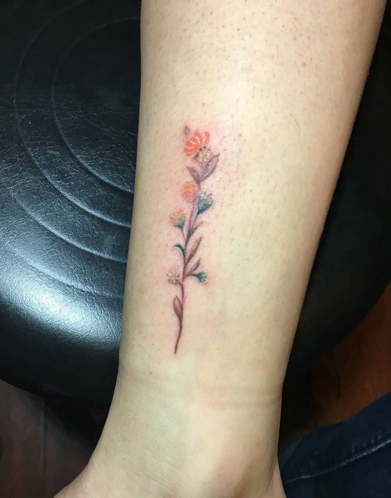 女士小清新一枚纹身图片_