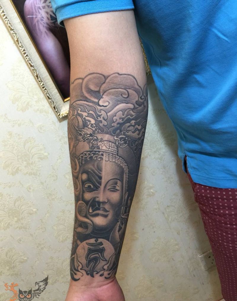 一念之间小臂纹身图片_