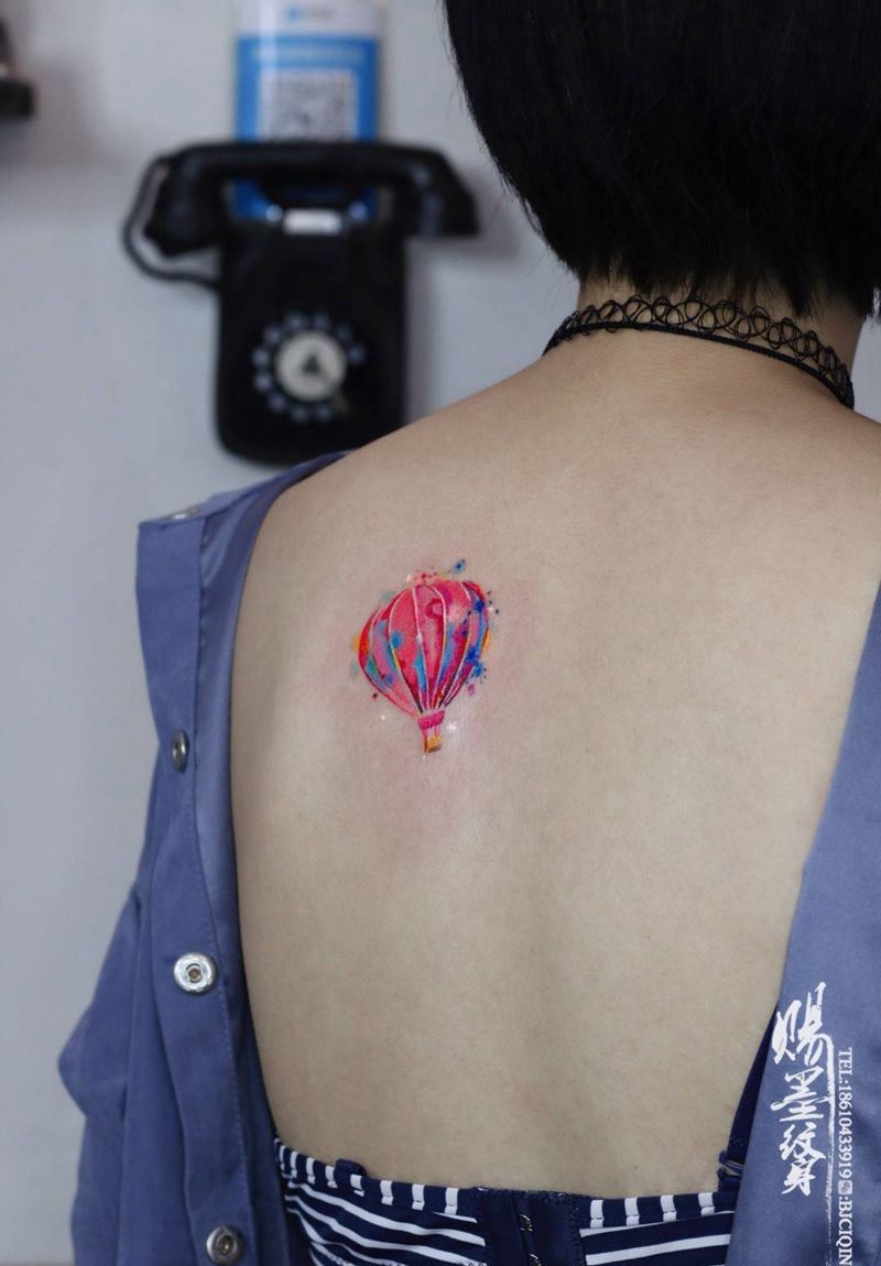 热气球纹身图片_