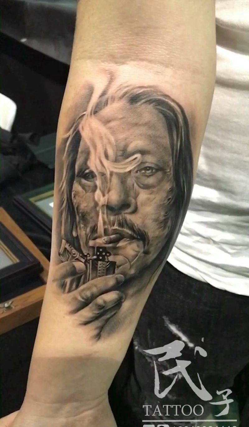 展会现场作品纹身图片_