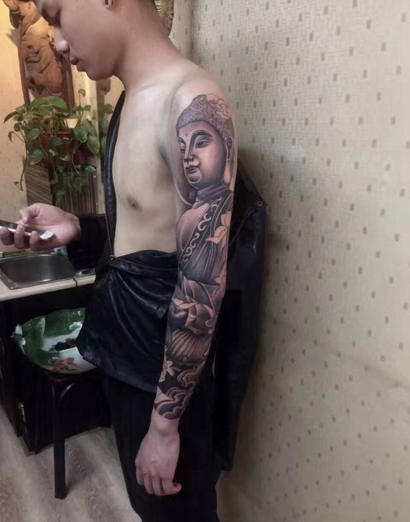佛纹身图片_