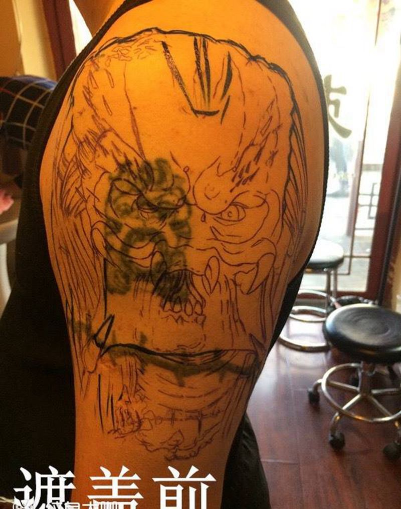 遮盖作品纹身图片_
