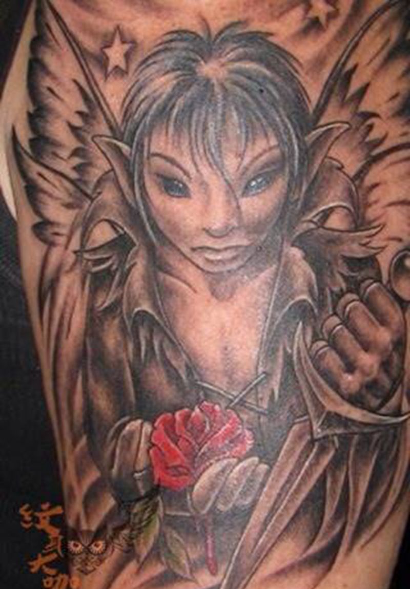 仙子纹身图片_