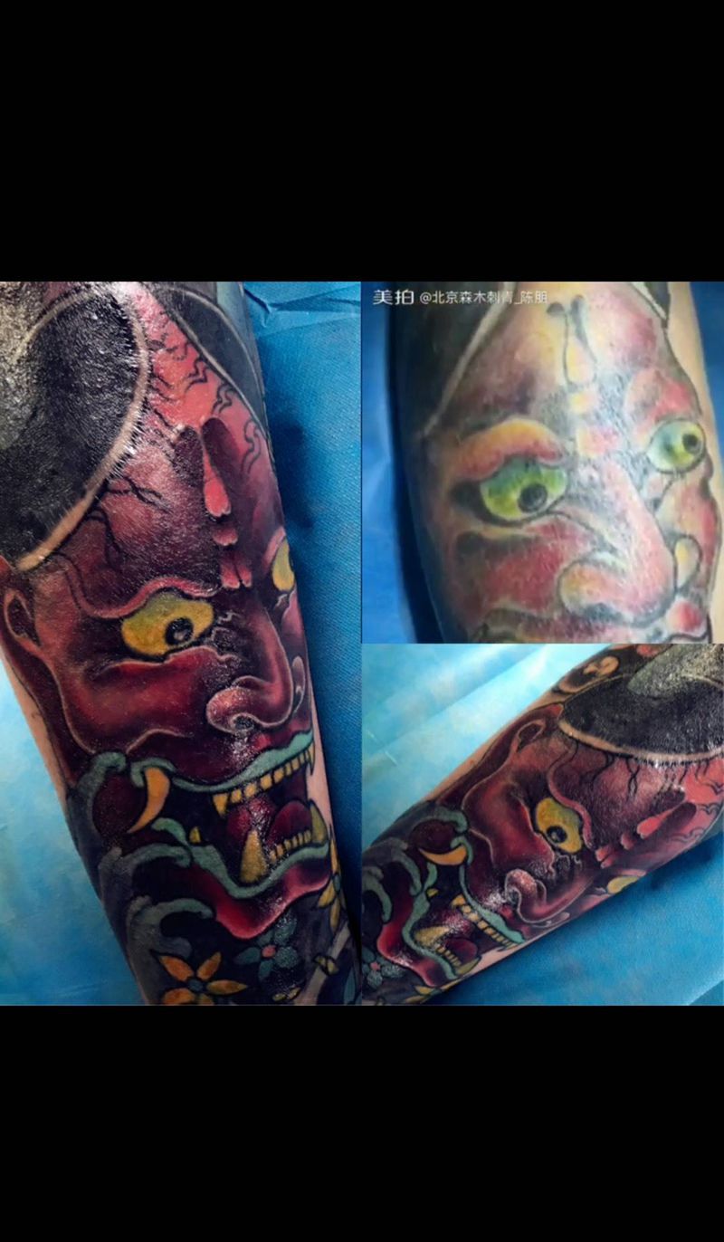 失败纹身修改纹身图片_