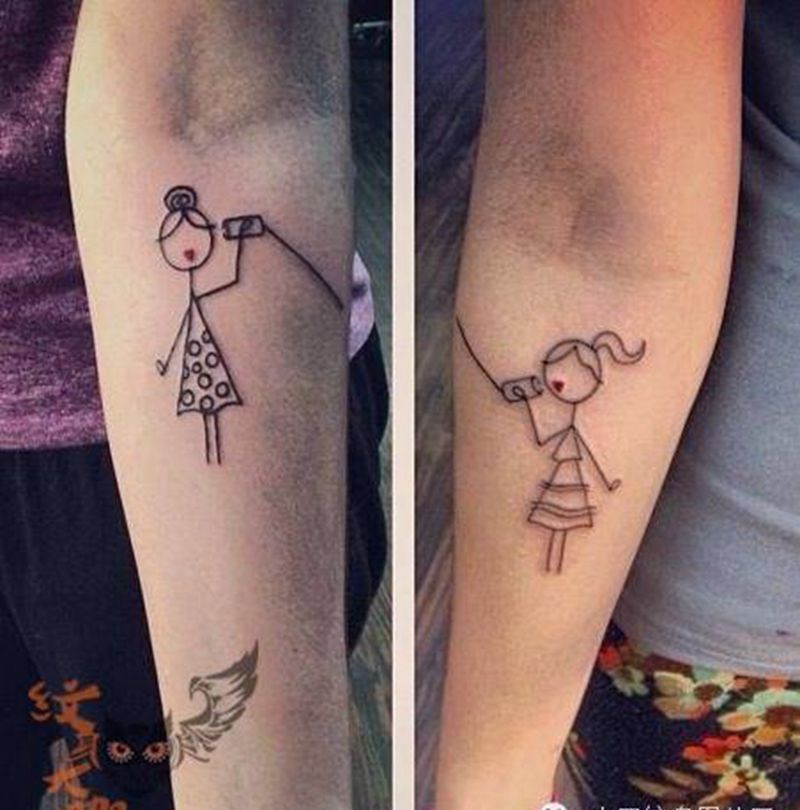 情侣纹身图片_