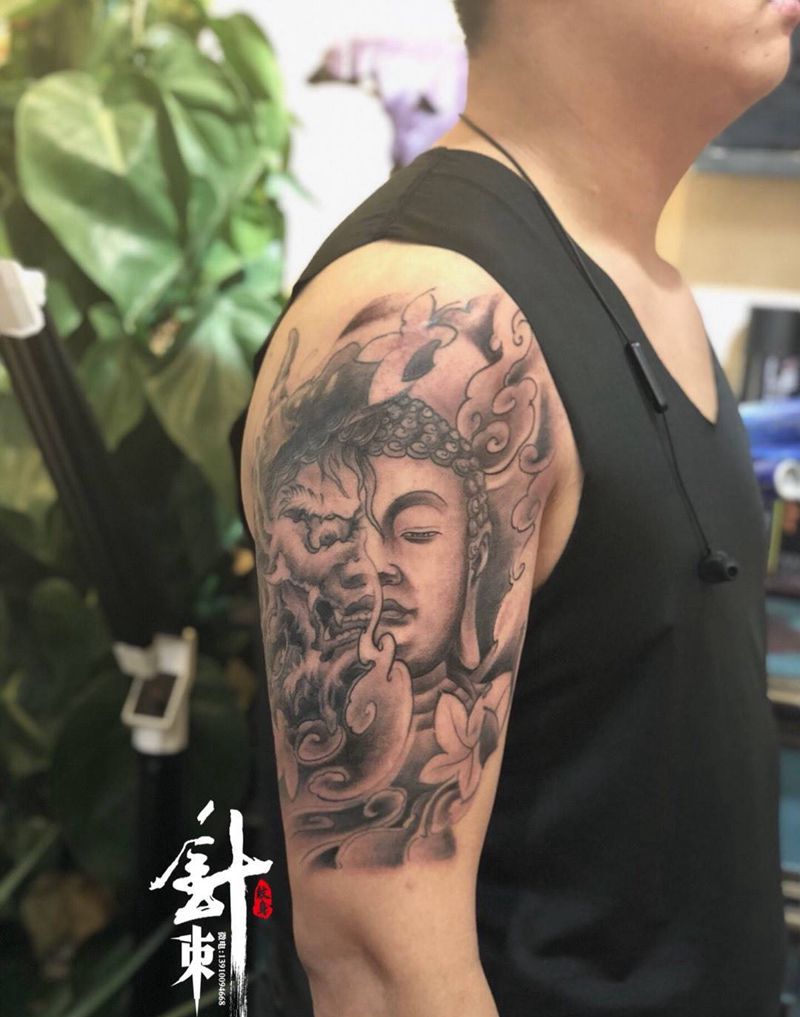 一念之间纹身图片_