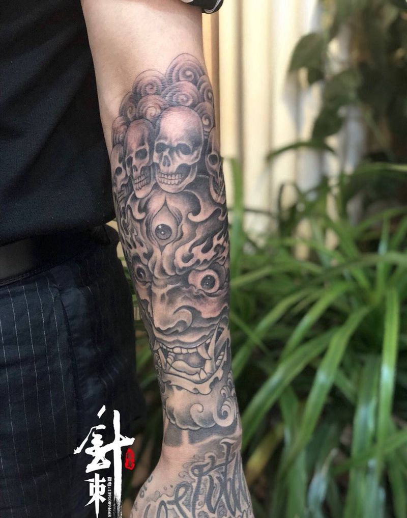 大黑天纹身图片_