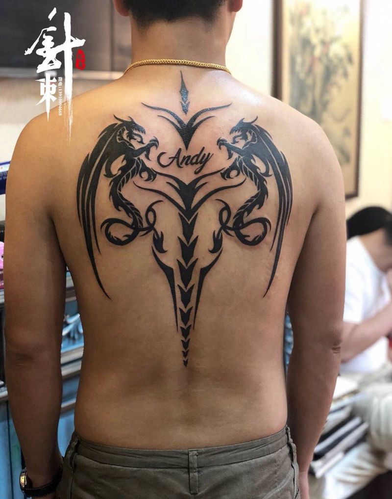 龙图腾纹身图片_