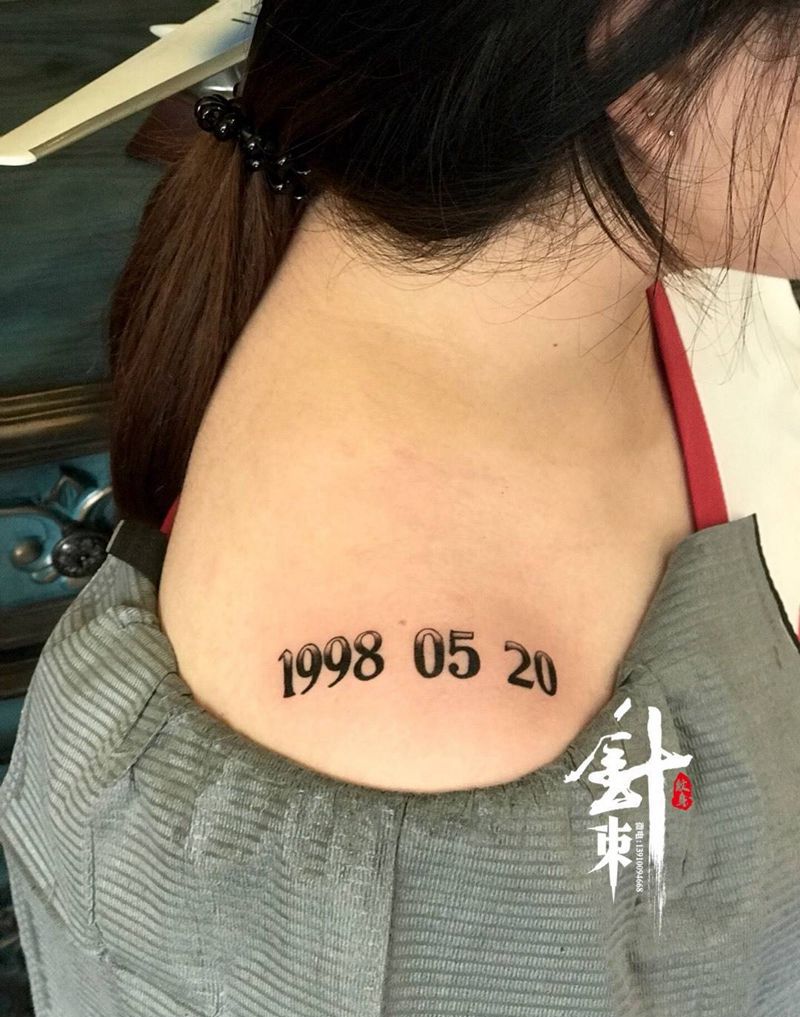 日期纹身图片_