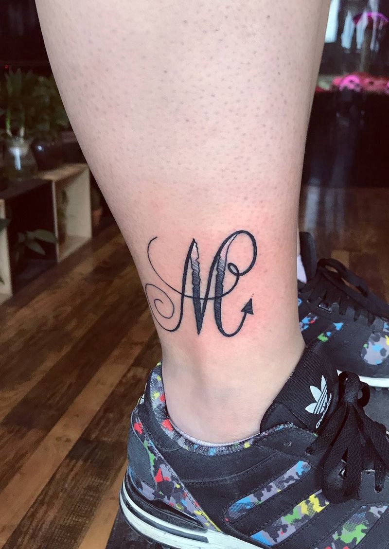 花体英文纹身图片_