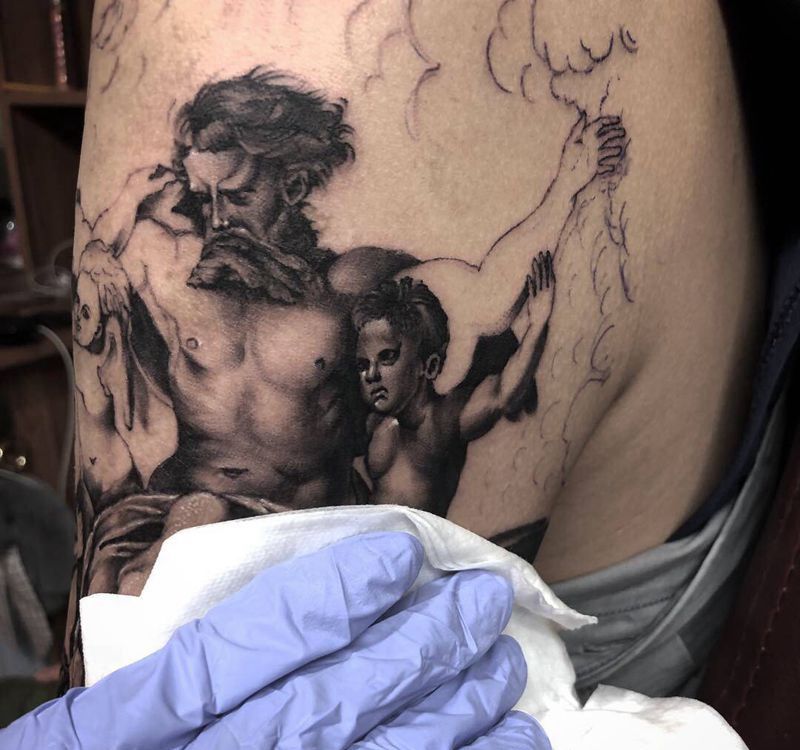 微写实纹身图片_手臂欧美写实纹身图案