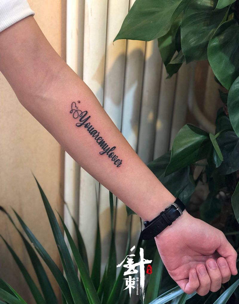 英文纹身图片_手臂纹身图案