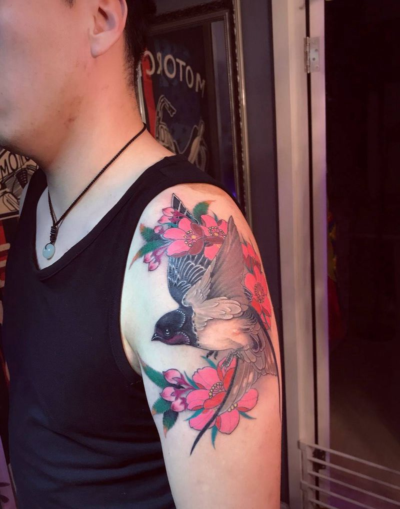 燕子纹身纹身图片_