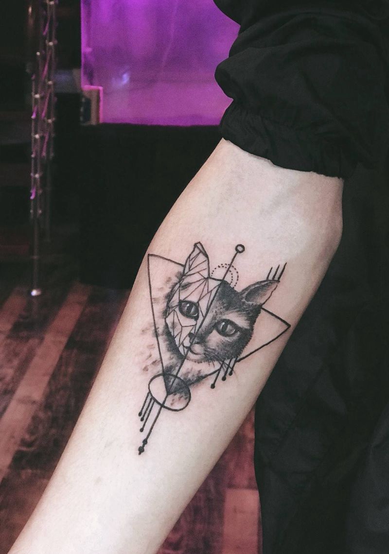 小猫纹身纹身图片_