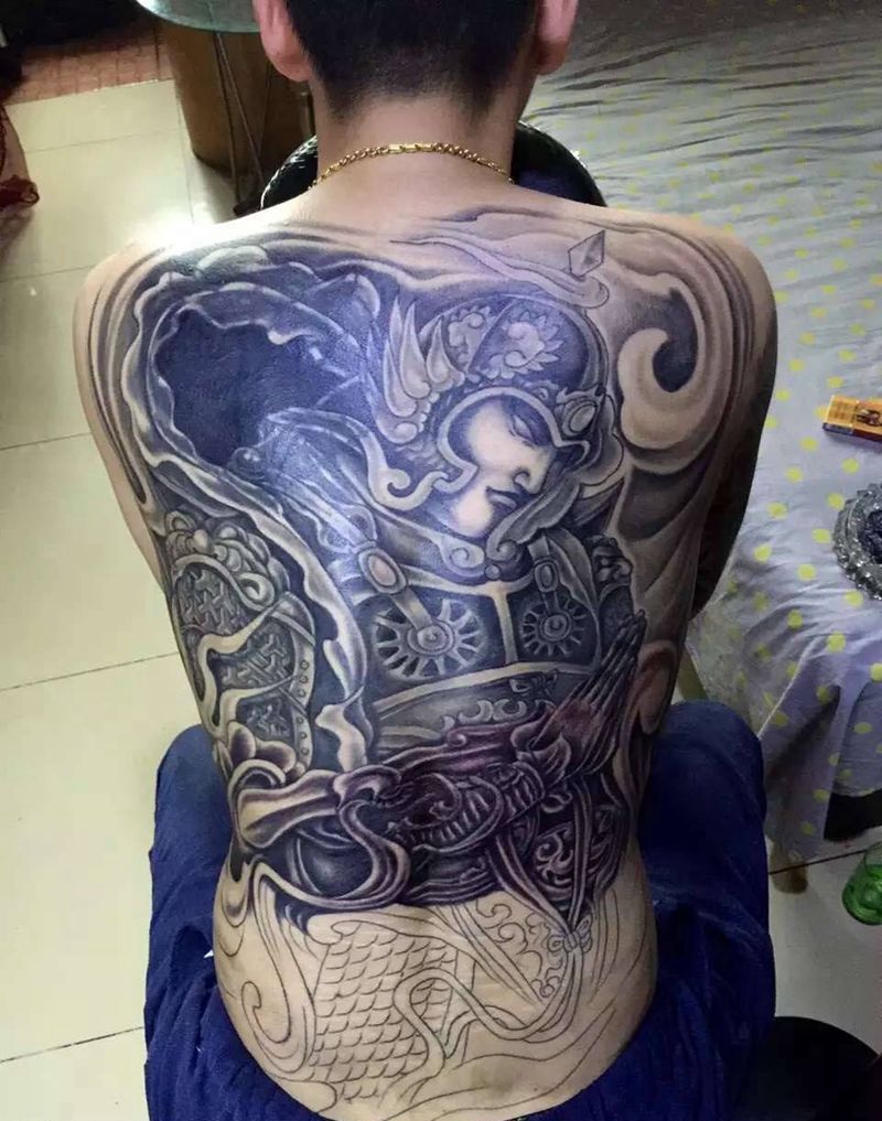 遮盖 未完成纹身图片_