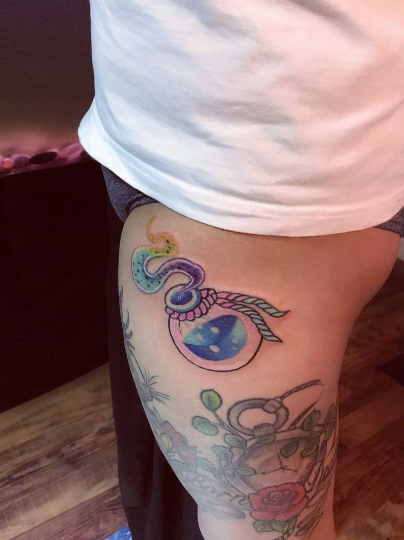 漂流瓶纹身图片_