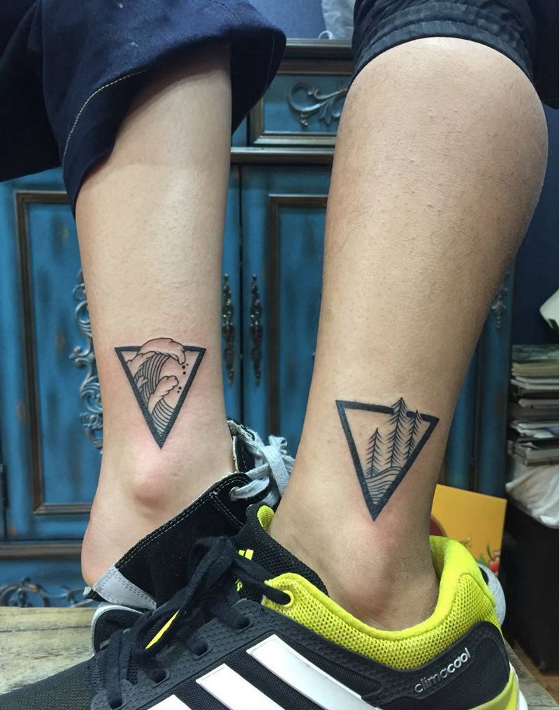 情侣小清新纹身图片_