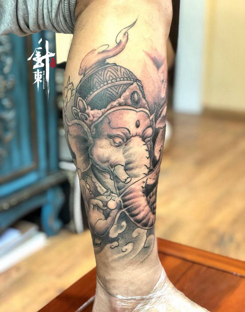 象神纹身图片_